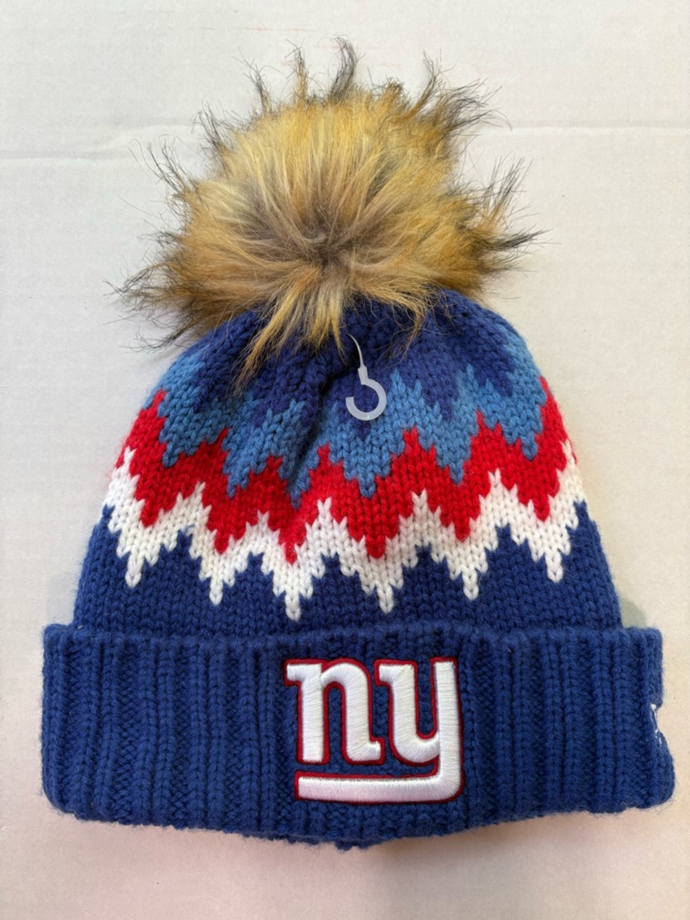 New York Giants NFL Football New Era Pom Beanie Knit Womens Unisex